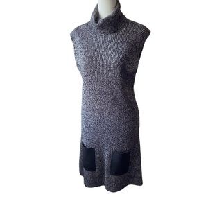 Worth knit jumper with leather pockets
